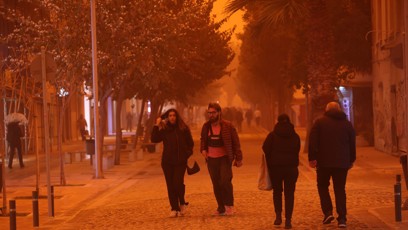 FOTO: Saharský prach v Řecku.