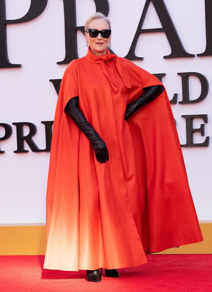 Meryl Streep byla k nepřehlédnutí.