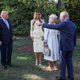 Setkání britsjké královské rodiny a prezidentského páru.