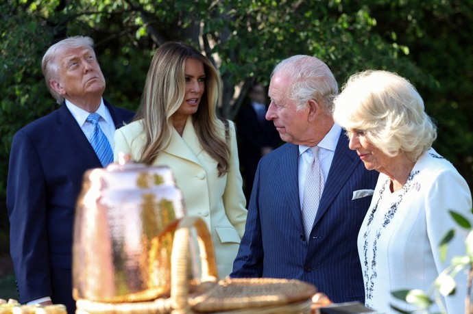 Návštěva britského krále v USA.