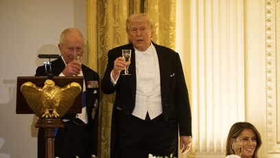 FOTO: Donald Trump s králem Karlem III.