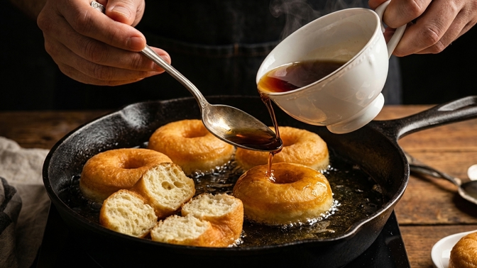 Váš olej v pánvi zůstane téměř netknutý: Tato lžíce ze šálku vytvoří v těstě bariéru proti mastnotě