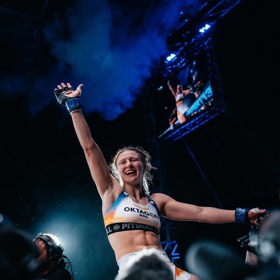MMA zápasnice Lucia Szabová. 