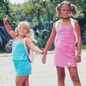 Ornella Koktová a Charlotte Štiková před lety.