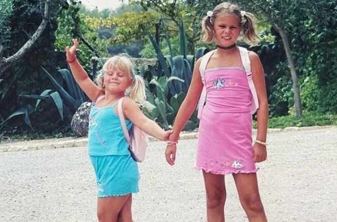 Ornella Koktová a Charlotte Štiková před lety.