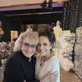 Iva Hüttnerová s Lucií Bílou. 