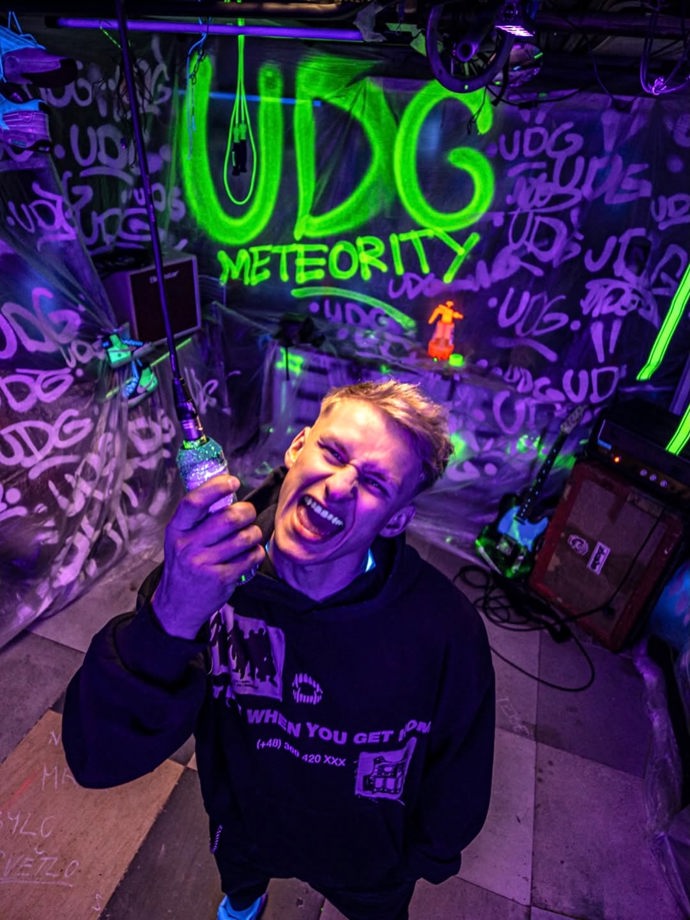 Nový zpěvák kapely UDG Tomáš Štefko. 