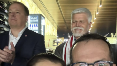 FOTO: Jana Doleželová přišla na fotbal, kdy Česko hrálo proti Irsku.