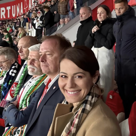 Jana Doleželová byla na fotbale se svým expartnerem.