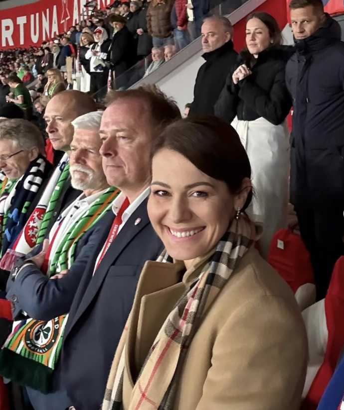 Jana Doleželová byla na fotbale se svým expartnerem.