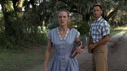 FOTO: Robin Wright po boku Toma Hankse ve filmu Forrest Gump.