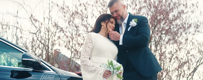 Novomanželé Lucie Bílá a Radek Filipi.