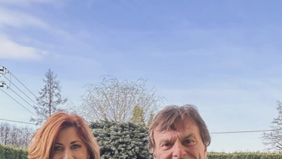 FOTO: Monika Trávníčková s manželem Pavlem Trávníčkem a synem na Velikonoce.