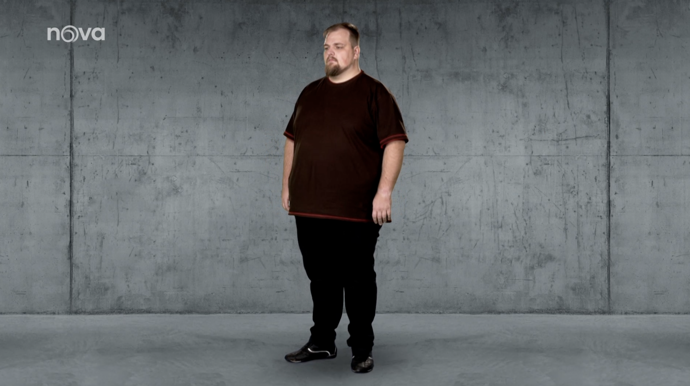 Matěj váží 170 kilogramů.