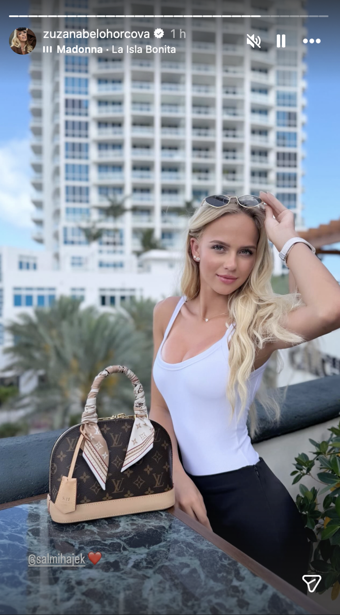 Dcera Zuzany Belohorcové v Miami.