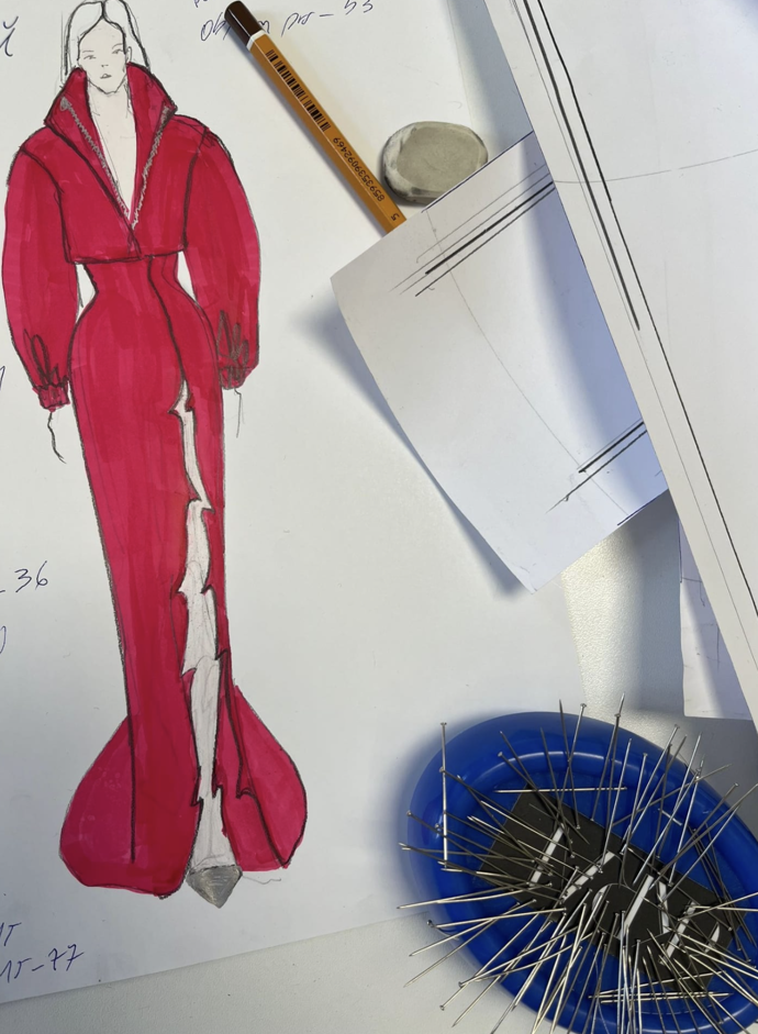 Návrh modelu pro Ewu Farnou od Borise Kráľe.