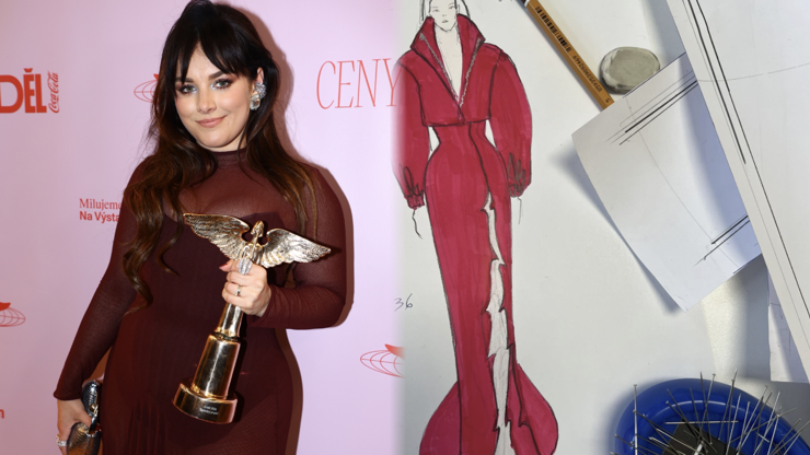 Tajemství šatů Ewy Farne. Zpěvačka na Andělech vynese róbu s prvky trnů