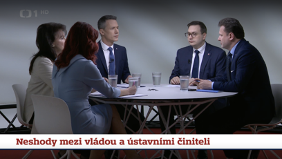 FOTO: Radek Vondráček se pohádal s moderátorem Martinem Řezníčkem.