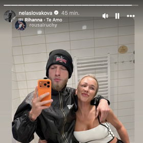 Nela Slováková svého partnera velmi podporuje.