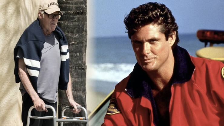 David Hasselhoff byl spatřen s chodítkem.