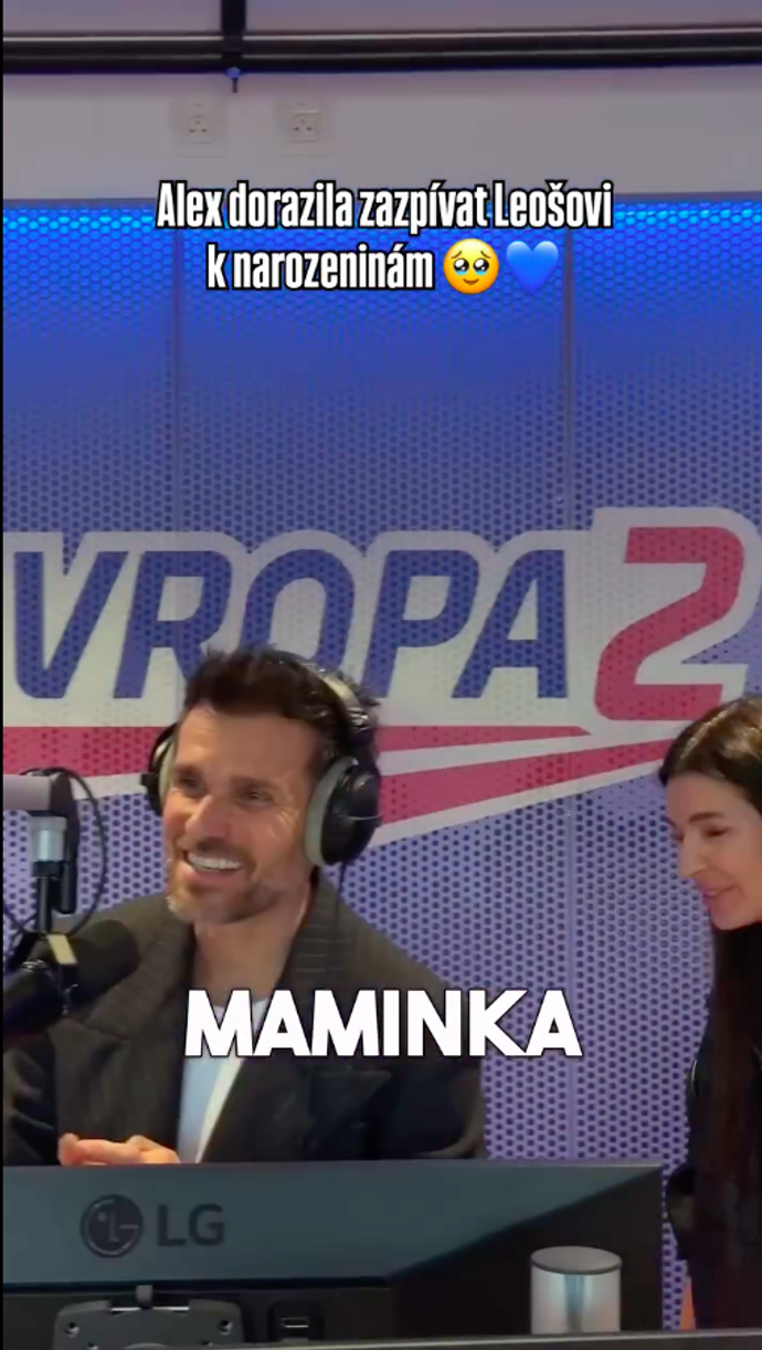 Do studia dorazila i maminka Lenka Marešová.