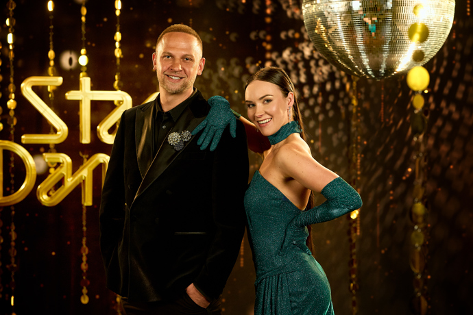 Muzikant Tomáš Polák s tanečnicí Adrianou Maškovou.