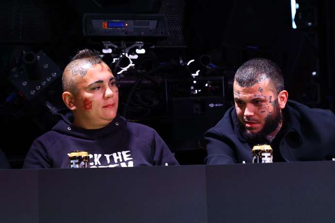 Leo Beránek vedle Nespokojeného občana. 