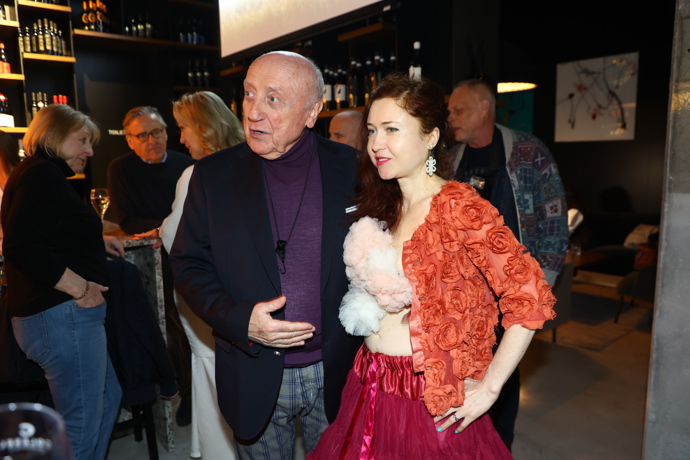 Eva Toulová přišla podpořit hudebníka Felixe Slováčka.