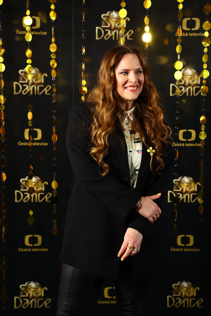 Petra Nesvačilová na tiskové konferenci ke 14. ročníku StarDance.