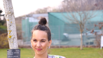 FOTO: Michaele Tomešové to moc slušelo, vsadila na jarní barvičky a byla nepřehlédnutelná.