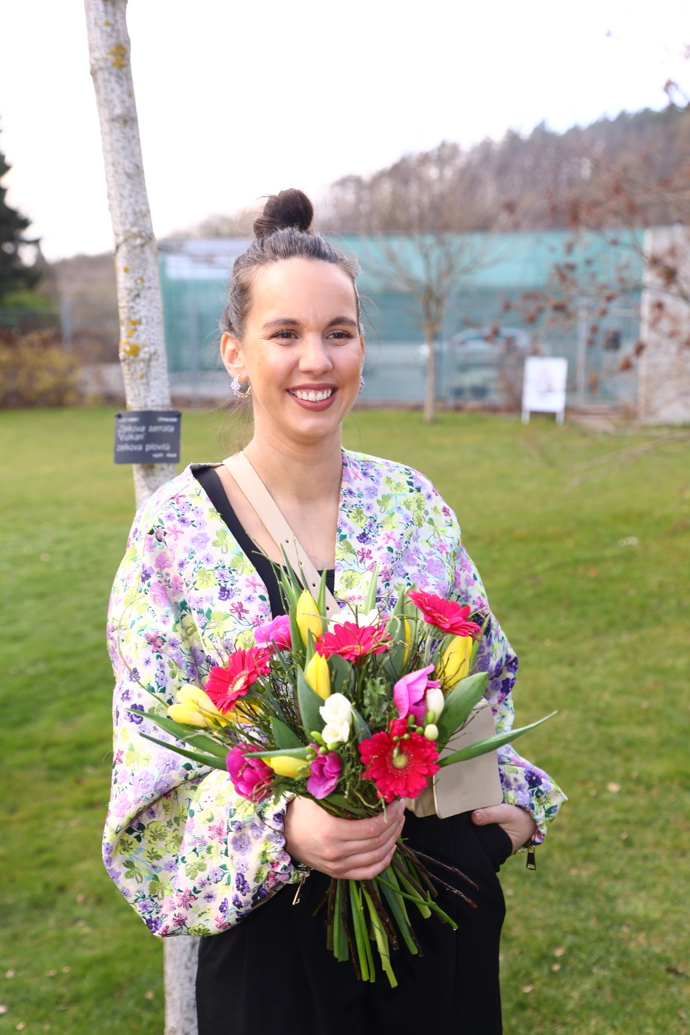 Michaela Tomešová byla ve skvělé náladě.