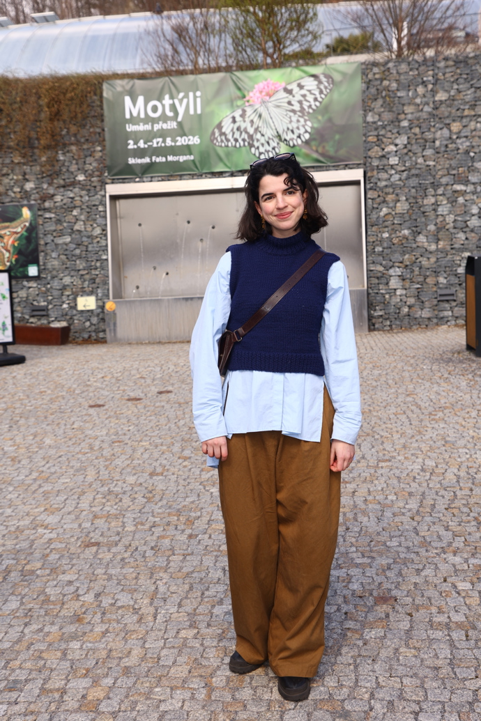 Antonie Formanová na slavnostním zahájení výstavy živých tropických motýlů nazvané Motýli: Umění přežít.