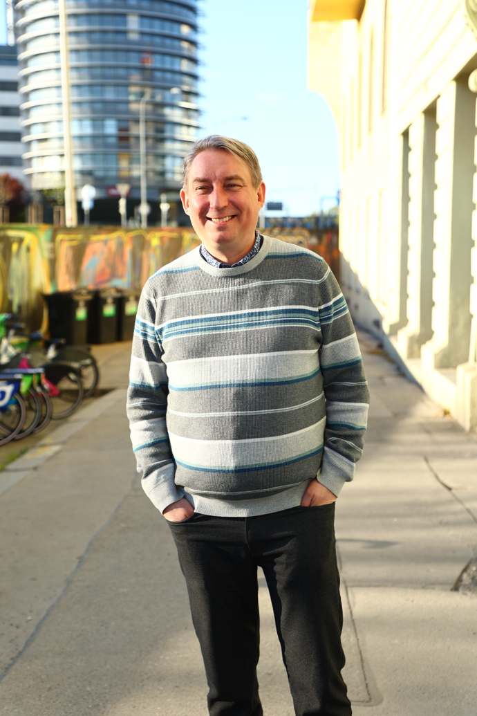 Robert Mikluš na premiéře.