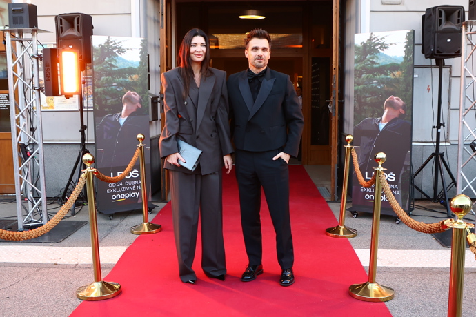 Manželé Marešovi na premiéře.