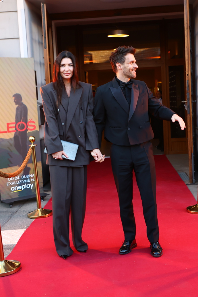 Manželé Marešovi na premiéře.