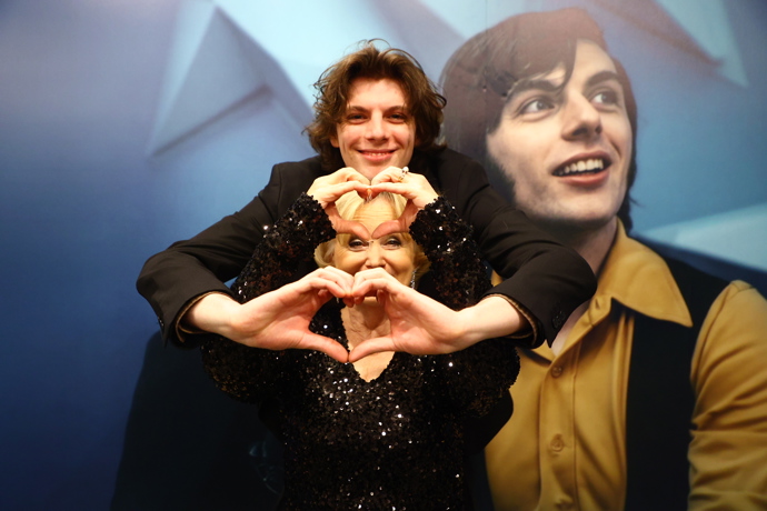 Jana Nagyová a Adam Kubala na premiéře snímku Šampión.