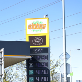 Čerpací stanice Globus tradičně drží ceny příjemně nízko.