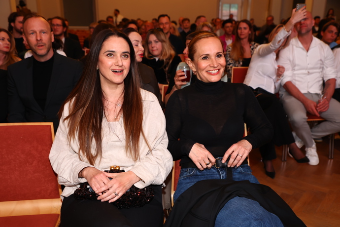 Monika Absolonová v hledišti. 