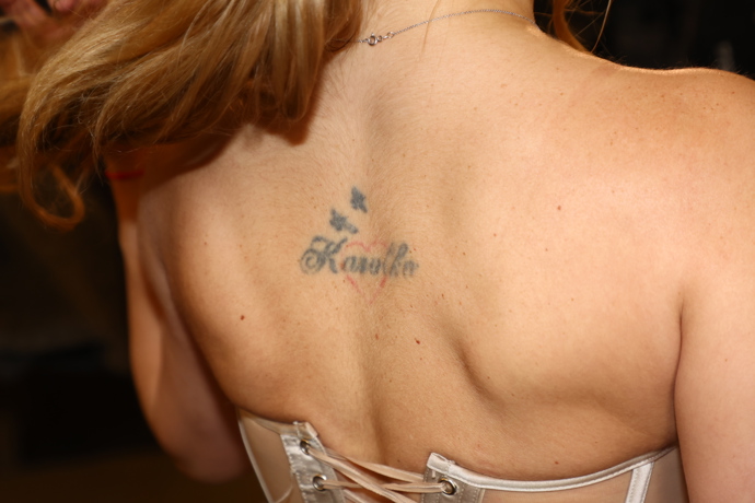 Šárka Vaňková ukázala tetování.