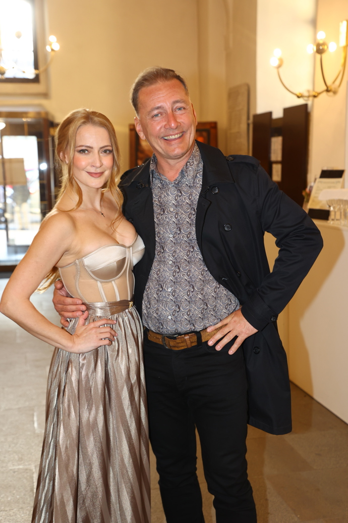 Šárka Vaňková s Petrem Vondráčkem rozdávali úsměvy na všechny strany.