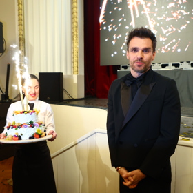 Leoš Mareš na premiéře svého dokumentu. 