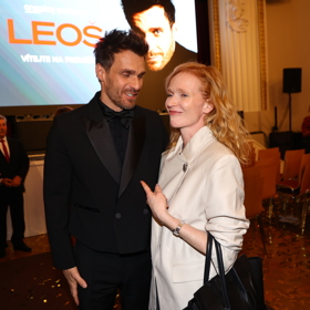 Leoš Mareš s Aňou Geislerovou.