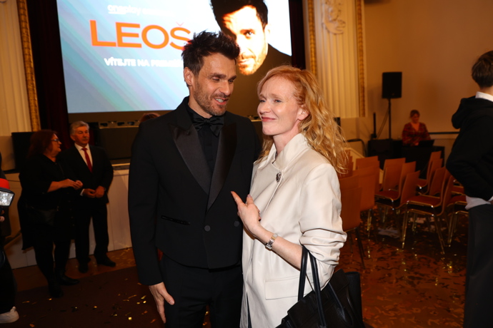 Leoš Mareš s Aňou Geislerovou.