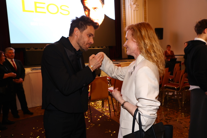 Leoš Mareš s Aňou Geislerovou. 