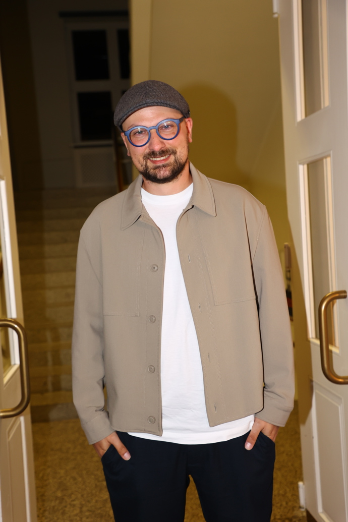 Markus Krug na premiéře.