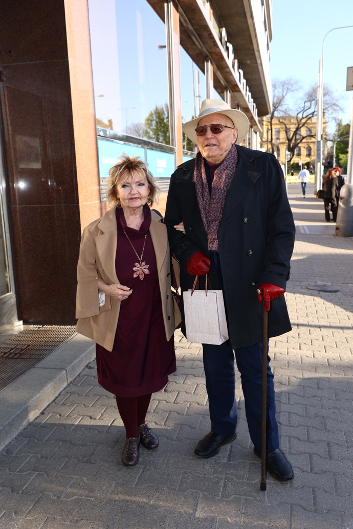 Jan Přeučil dorazil po boku své ženy Evy Hruškové.