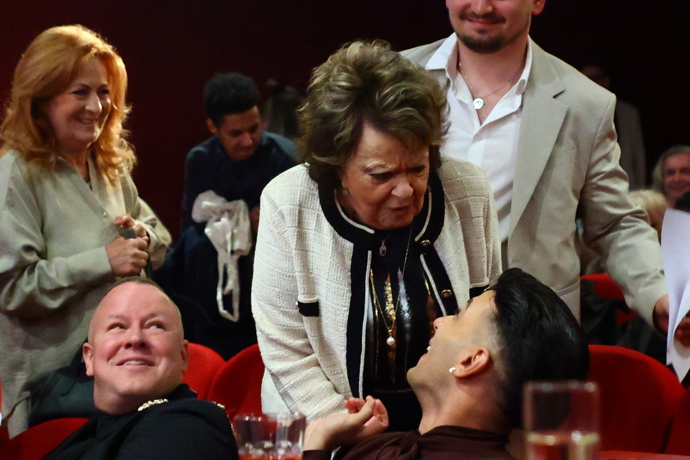 Během večera měla i incident s Janem Bendigem. 