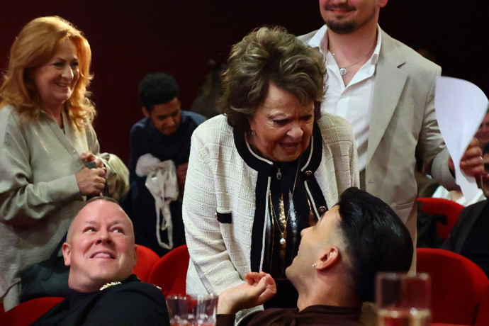 Během večera měla i incident s Janem Bendigem. 