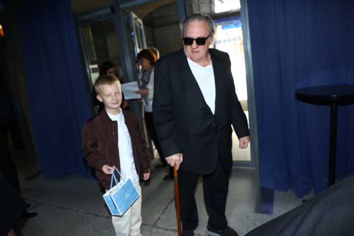 Gérard Depardieu dorazil na veřejnou oslavu Jiřiny Bohdalové.