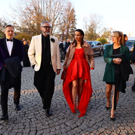 Herečka Michaela Tomešová s moderátorem Honzou Dědkem.